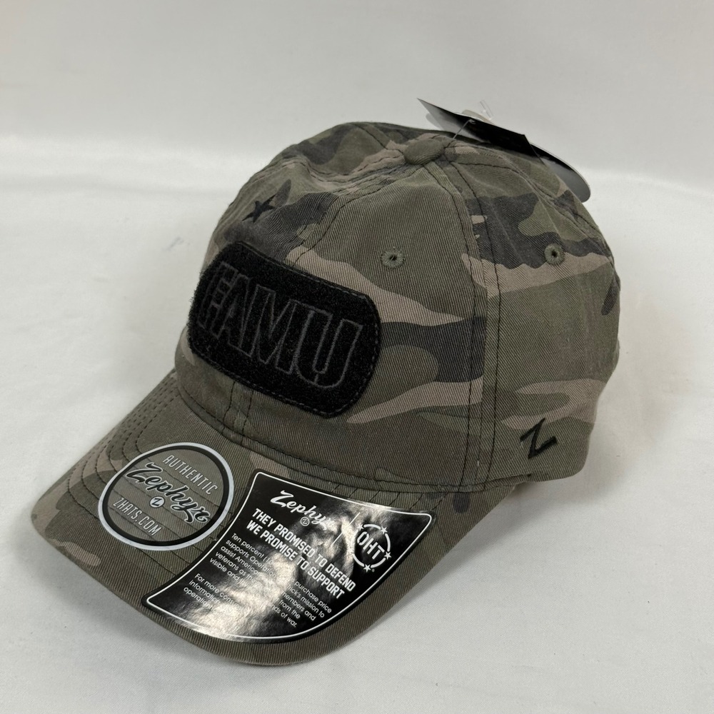 Zephyr x FAMU Rattlers Camouflage Baseball Cap Hat Strapback NWT